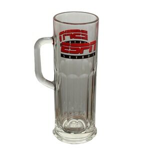 ESPN Logo Skybox Tall Beer Glass Libby USA 9" Tall 20 oz Clear Glass